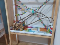 El Yapımı Geniş Ahşap Oyun Kafesi