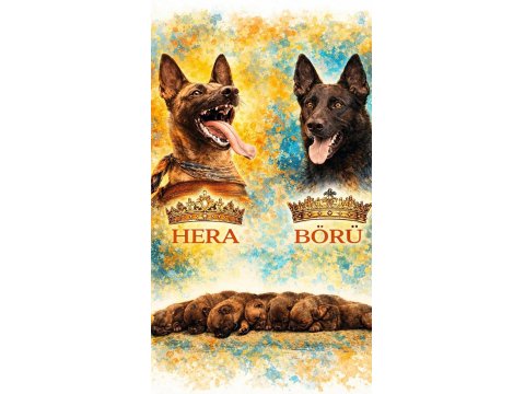 Şampiyon Malinois Yavruları Sağlık Ve Irk Garantili