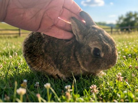 Aguti Renk Erkek Hollanda Cücesi Tavşan
