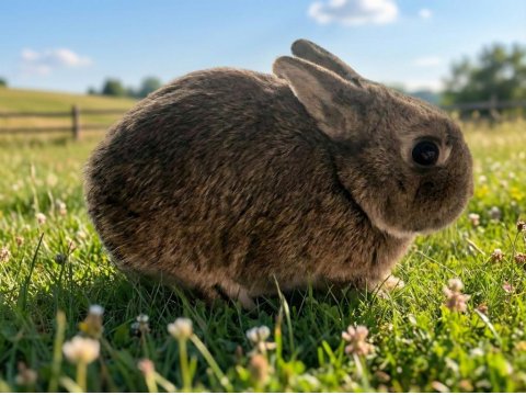 Aguti Renk Erkek Hollanda Cücesi Tavşan